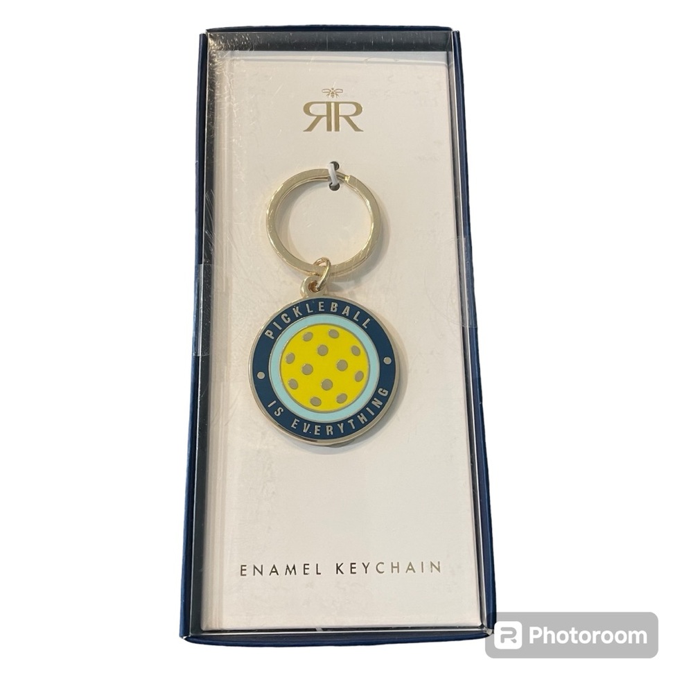 New! Roberts And Reid Pickleball Is Everything Enamel Keychain